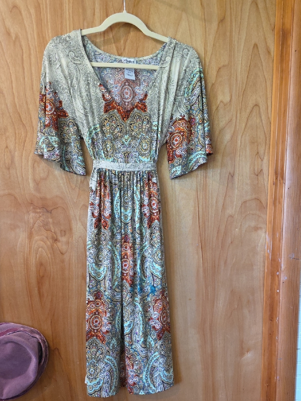 Monroe & Main Boho Paisley Dress